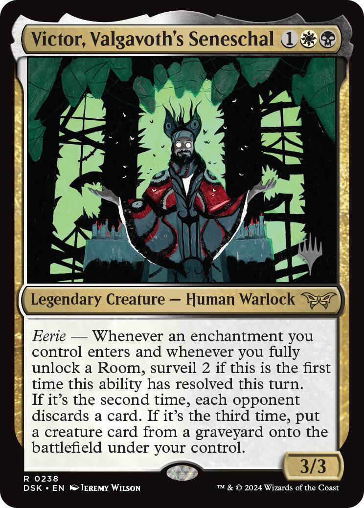Victor, Valgavoth's Seneschal (Promo Pack) [Duskmourn: House of Horror Promos] | Card Merchant Takapuna