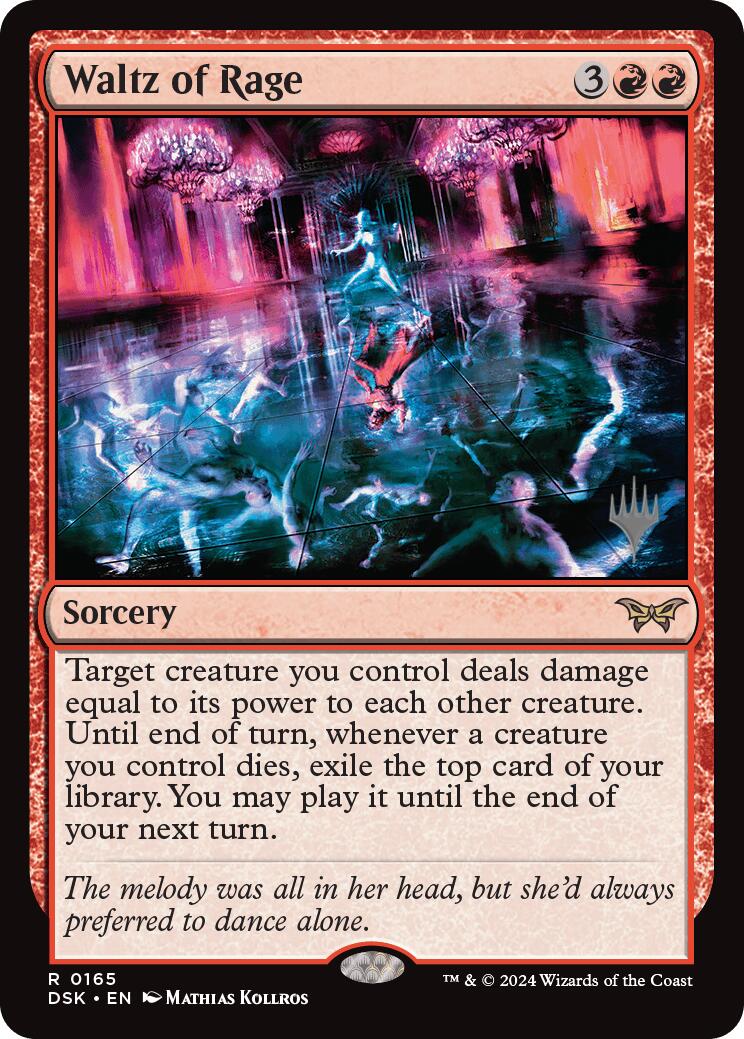 Waltz of Rage (Promo Pack) [Duskmourn: House of Horror Promos] | Card Merchant Takapuna