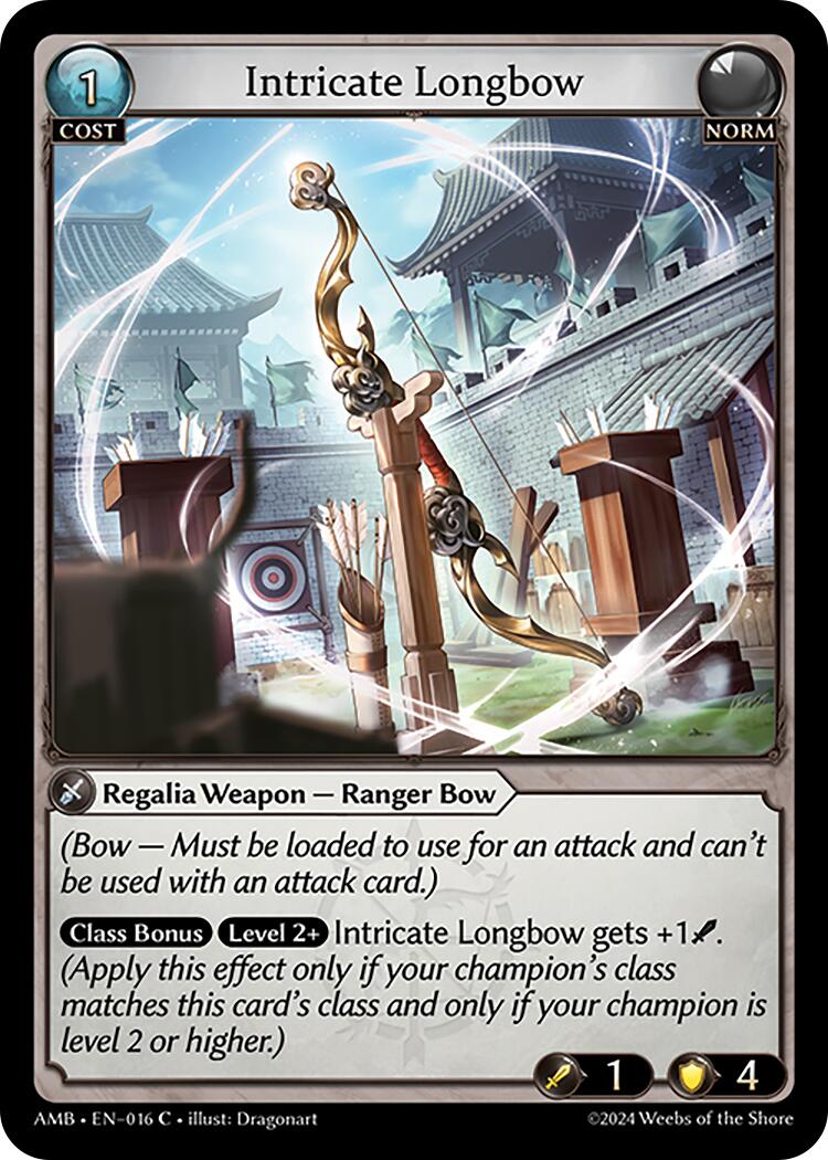 Intricate Longbow (016) [Mortal Ambition] | Card Merchant Takapuna