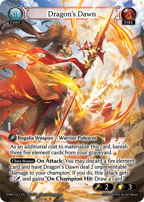 Dragon's Dawn (022) [Mortal Ambition] | Card Merchant Takapuna