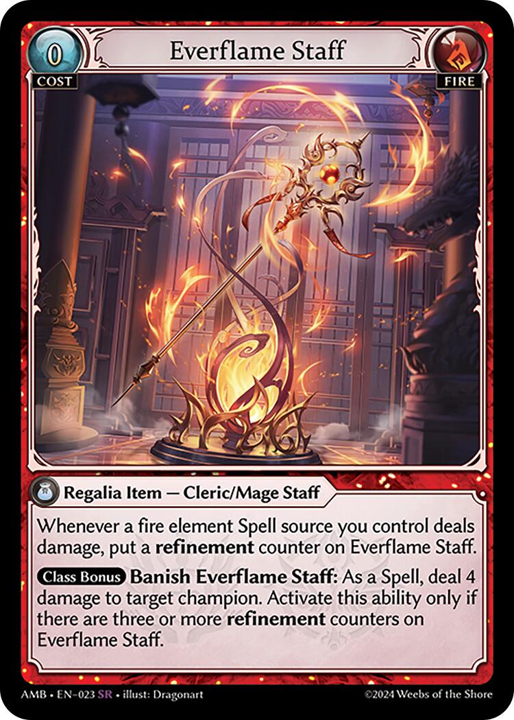 Everflame Staff (023) [Mortal Ambition] | Card Merchant Takapuna