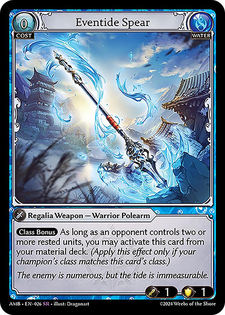 Eventide Spear (026) [Mortal Ambition] | Card Merchant Takapuna