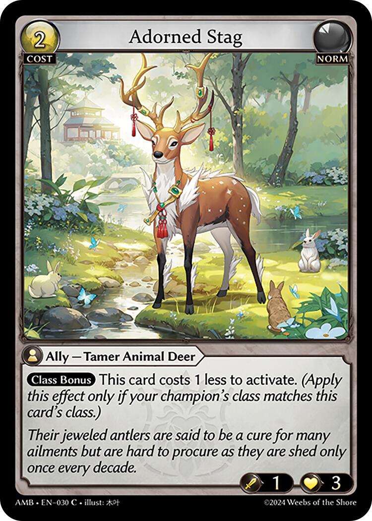 Adorned Stag (030) [Mortal Ambition] | Card Merchant Takapuna