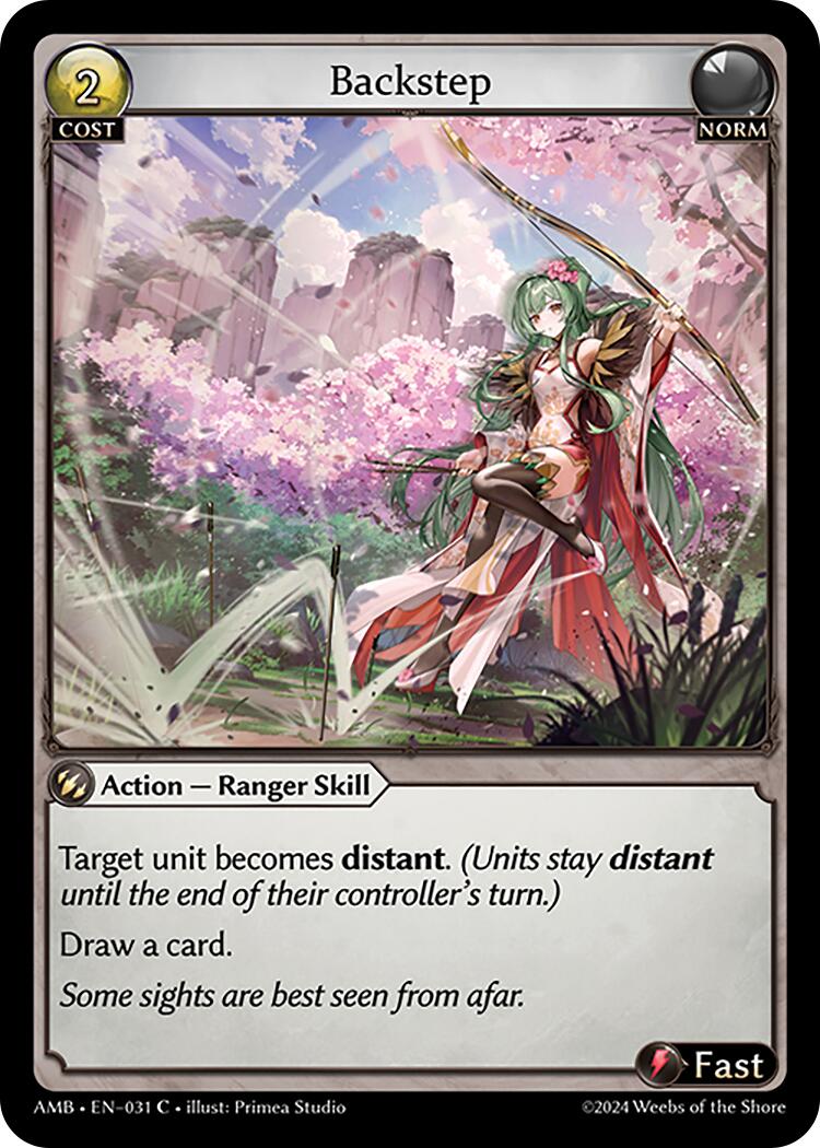 Backstep (031) [Mortal Ambition] | Card Merchant Takapuna