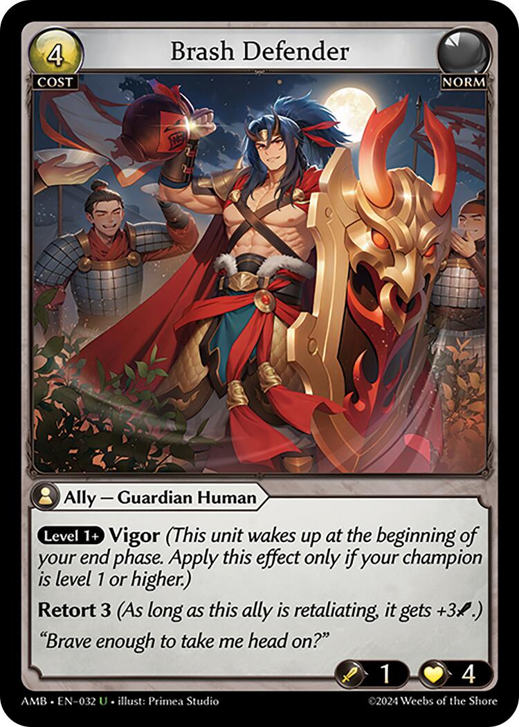 Brash Defender (032) [Mortal Ambition] | Card Merchant Takapuna