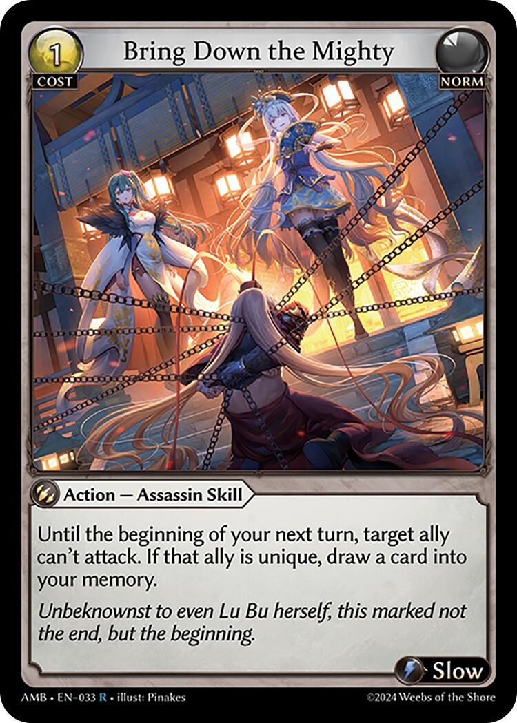 Bring Down the Mighty (033) [Mortal Ambition] | Card Merchant Takapuna