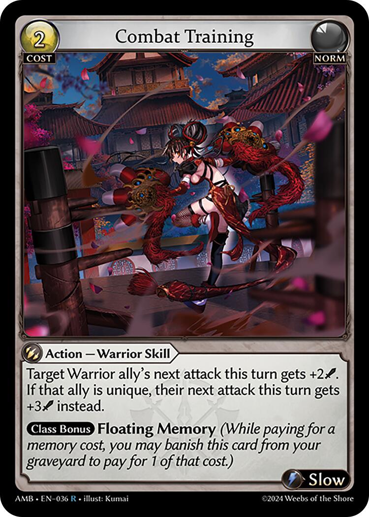 Combat Training (036) [Mortal Ambition] | Card Merchant Takapuna
