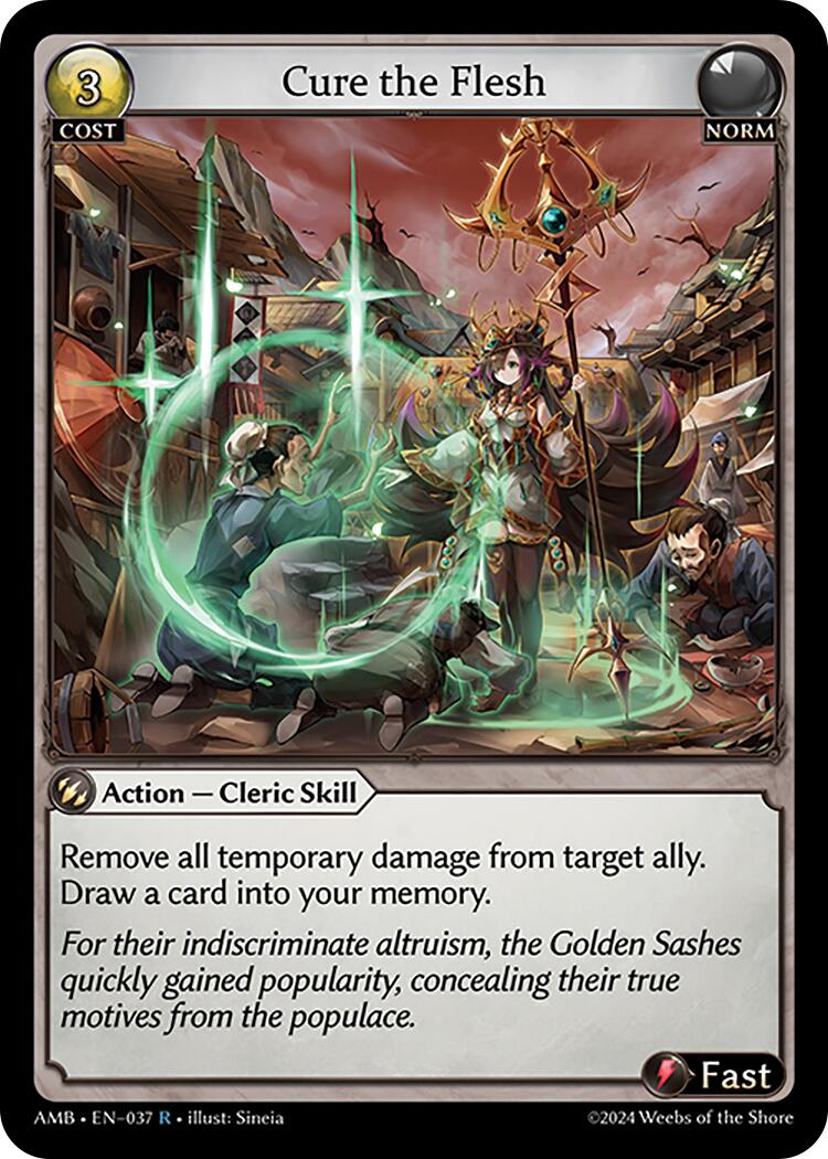Cure the Flesh (037) [Mortal Ambition] | Card Merchant Takapuna