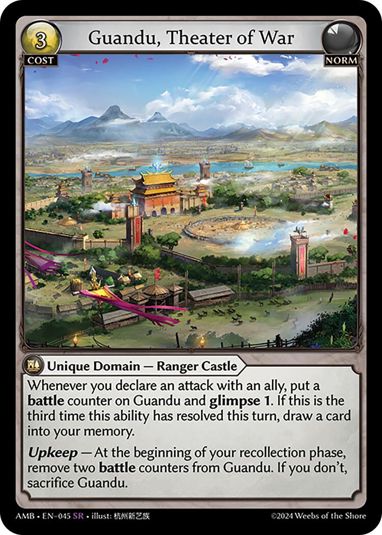 Guandu, Theater of War (045) [Mortal Ambition] | Card Merchant Takapuna