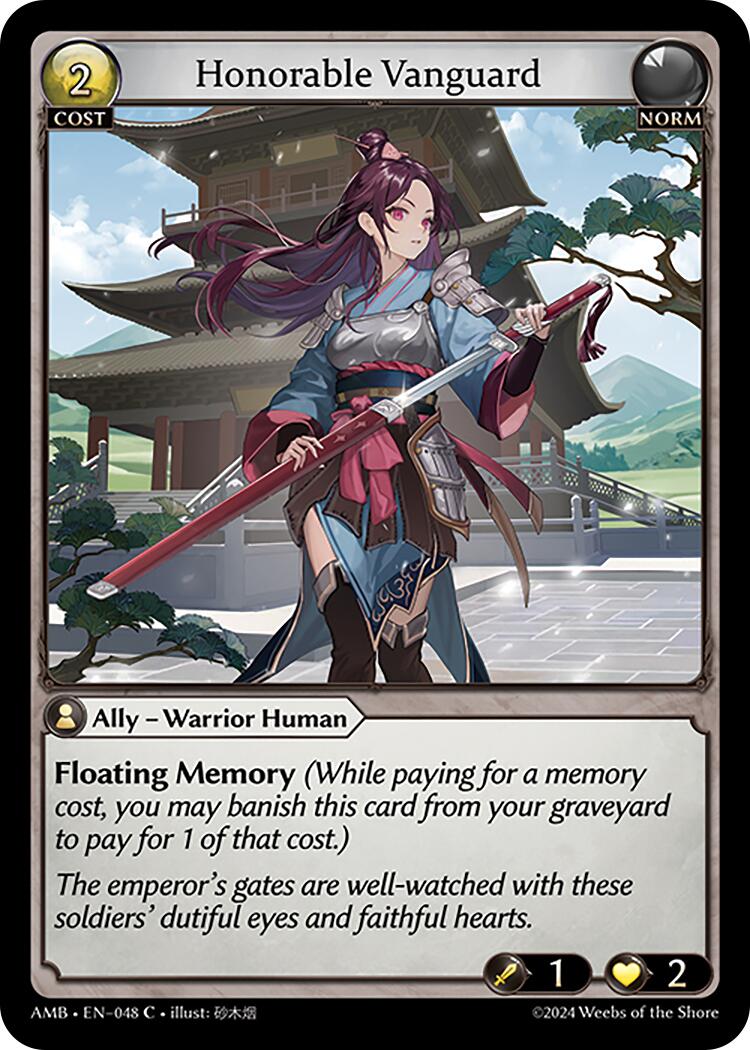 Honorable Vanguard (048) [Mortal Ambition] | Card Merchant Takapuna