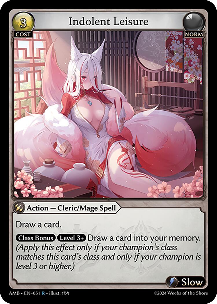 Indolent Leisure (051) [Mortal Ambition] | Card Merchant Takapuna