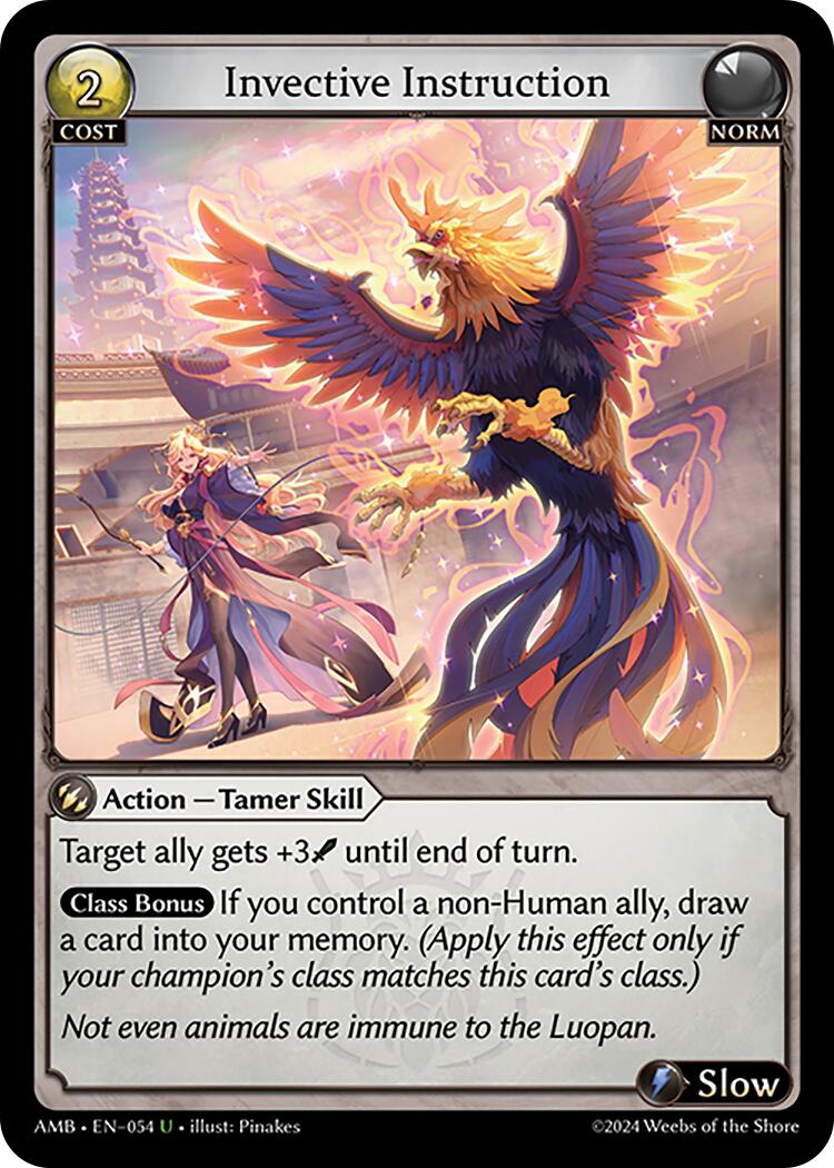 Invective Instruction (054) [Mortal Ambition] | Card Merchant Takapuna