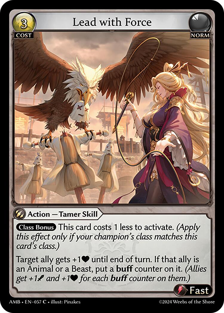 Lead with Force (057) [Mortal Ambition] | Card Merchant Takapuna