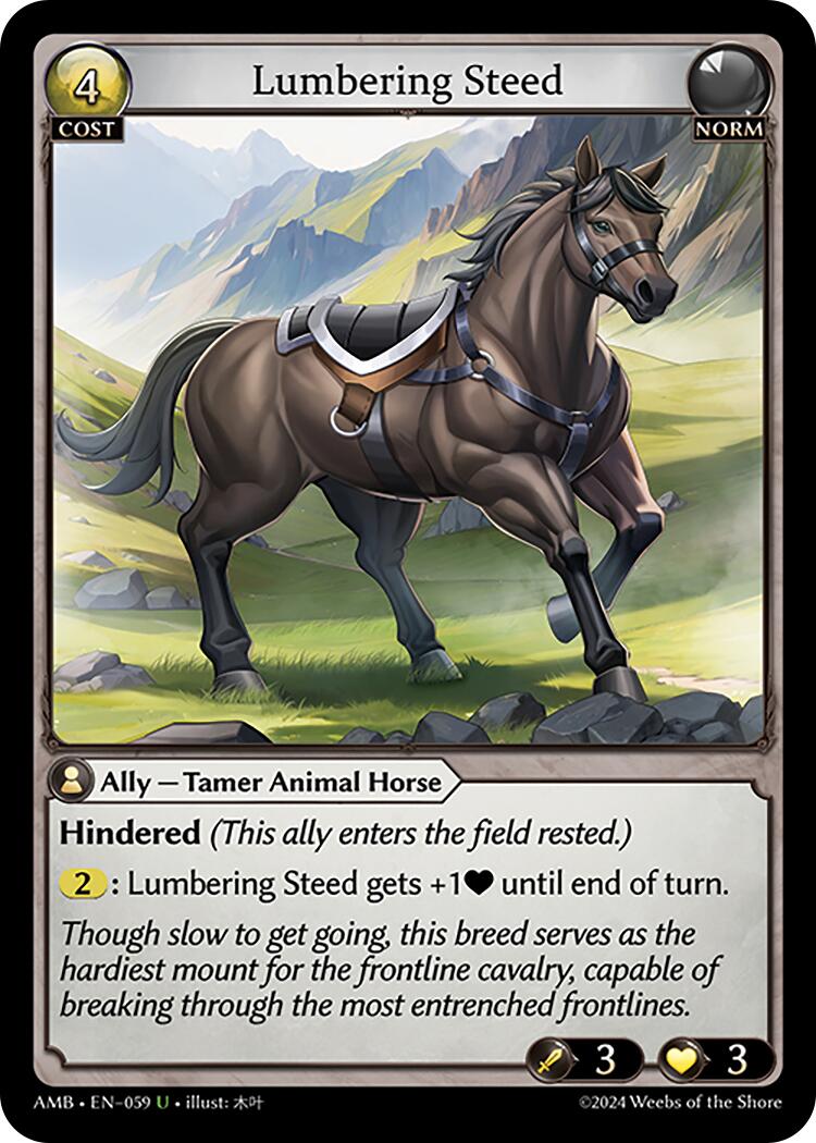 Lumbering Steed (059) [Mortal Ambition] | Card Merchant Takapuna