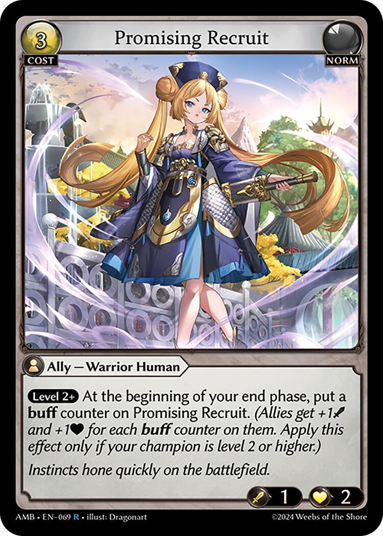 Promising Recruit (069) [Mortal Ambition] | Card Merchant Takapuna