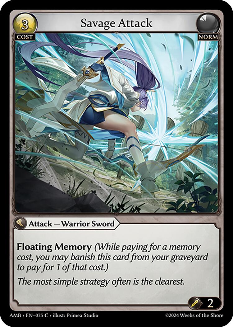 Savage Attack (075) [Mortal Ambition] | Card Merchant Takapuna
