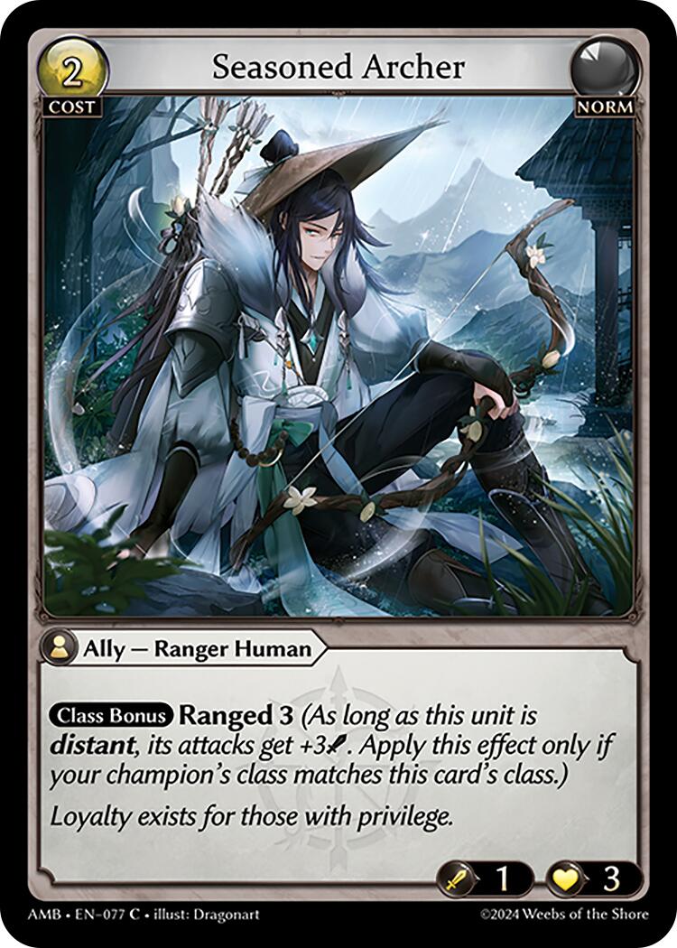 Seasoned Archer (077) [Mortal Ambition] | Card Merchant Takapuna