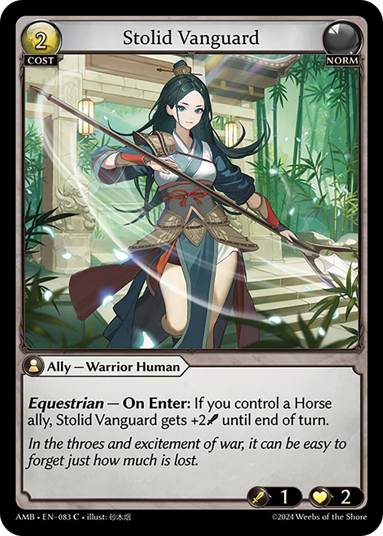 Stolid Vanguard (083) [Mortal Ambition] | Card Merchant Takapuna