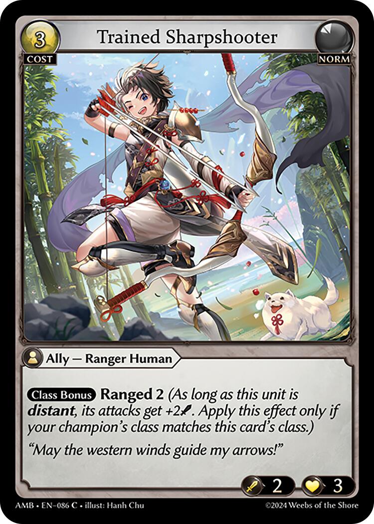 Trained Sharpshooter (086) [Mortal Ambition] | Card Merchant Takapuna