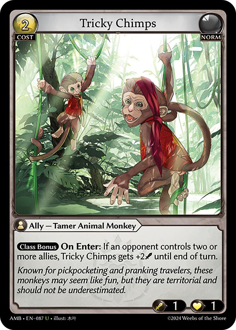 Tricky Chimps (087) [Mortal Ambition] | Card Merchant Takapuna
