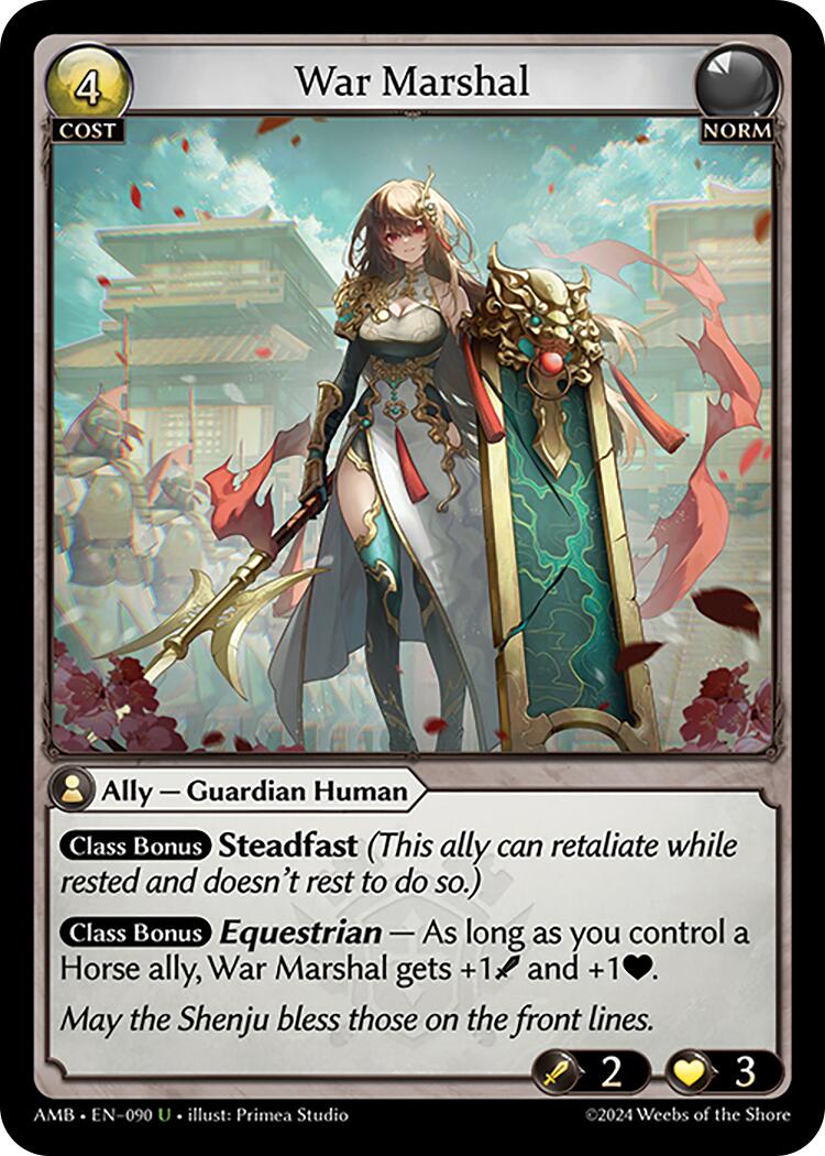 War Marshal (090) [Mortal Ambition] | Card Merchant Takapuna
