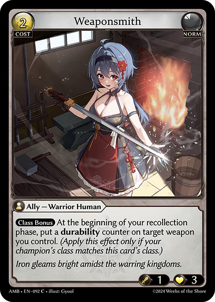 Weaponsmith (092) [Mortal Ambition] | Card Merchant Takapuna