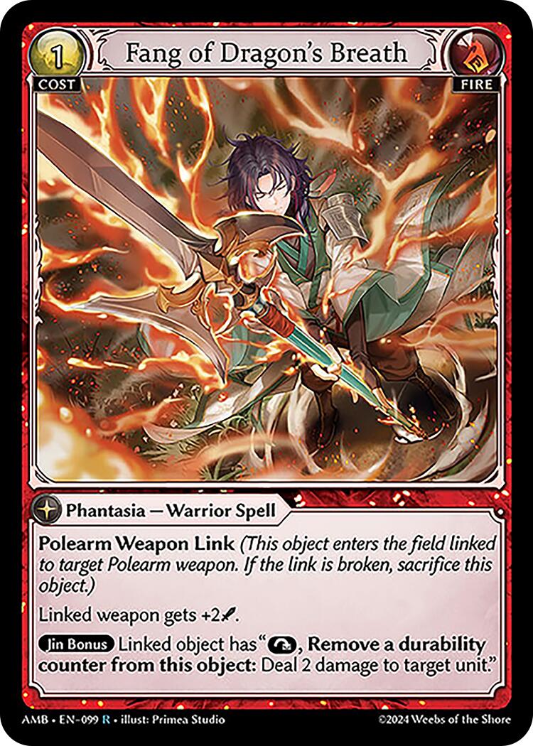 Fang of Dragon's Breath (099) [Mortal Ambition] | Card Merchant Takapuna