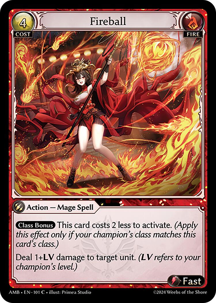 Fireball (101) [Mortal Ambition] | Card Merchant Takapuna