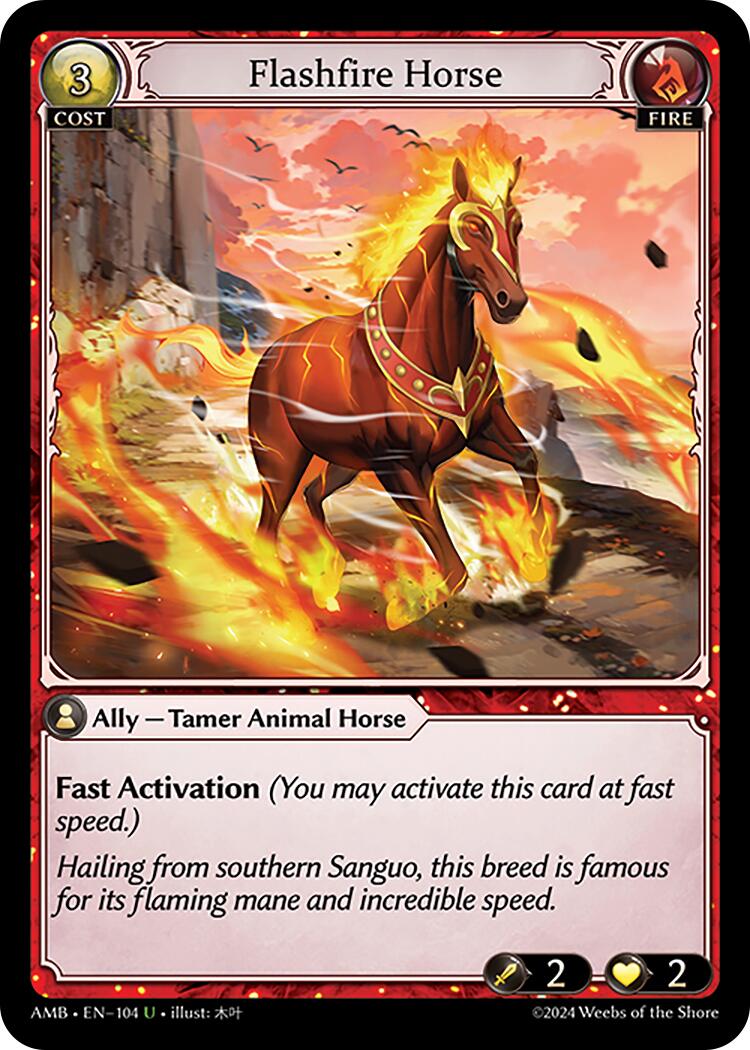 Flashfire Horse (104) [Mortal Ambition] | Card Merchant Takapuna