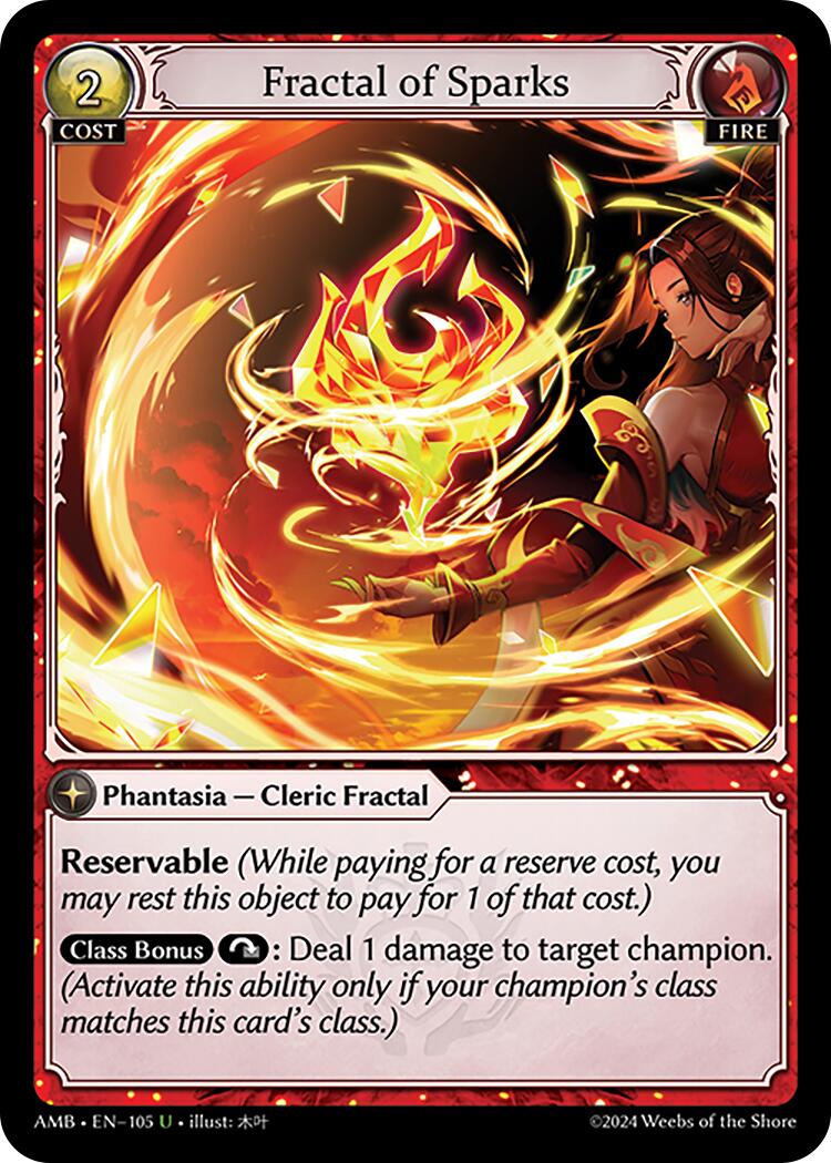 Fractal of Sparks (105) [Mortal Ambition] | Card Merchant Takapuna