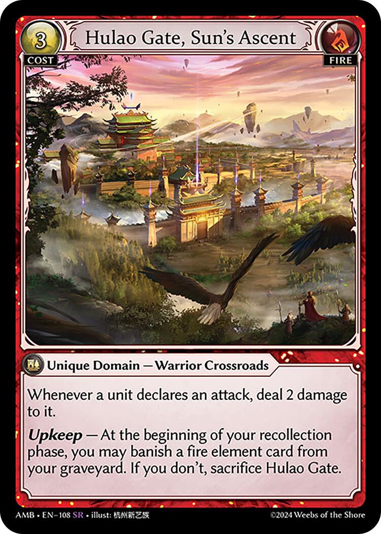 Hulao Gate, Sun's Ascent (108) [Mortal Ambition] | Card Merchant Takapuna