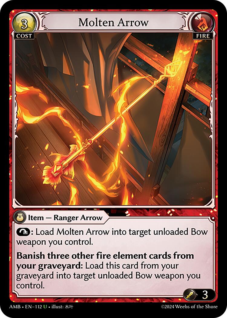 Molten Arrow (112) [Mortal Ambition] | Card Merchant Takapuna