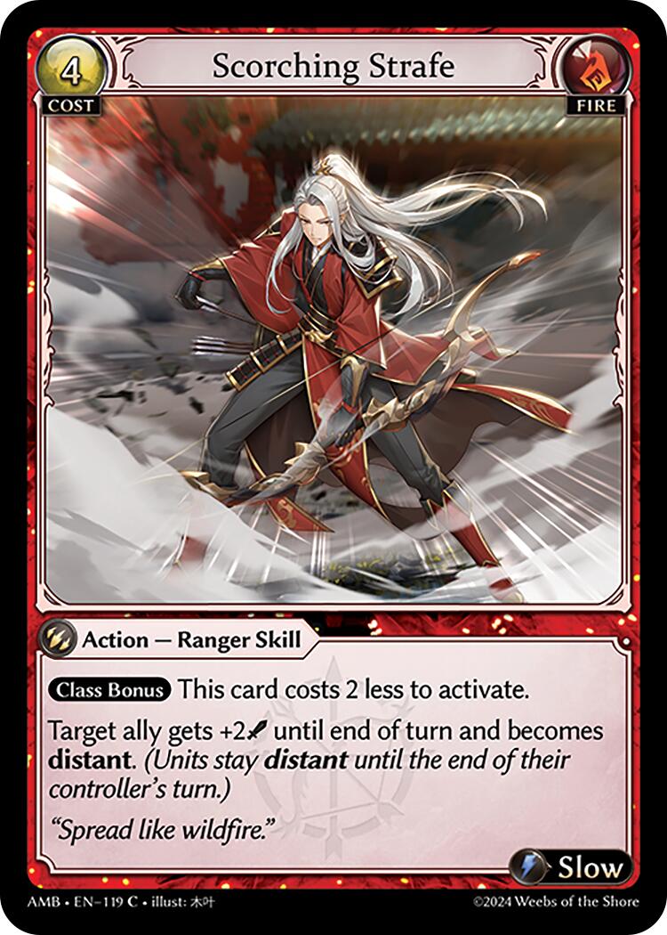 Scorching Strafe (119) [Mortal Ambition] | Card Merchant Takapuna