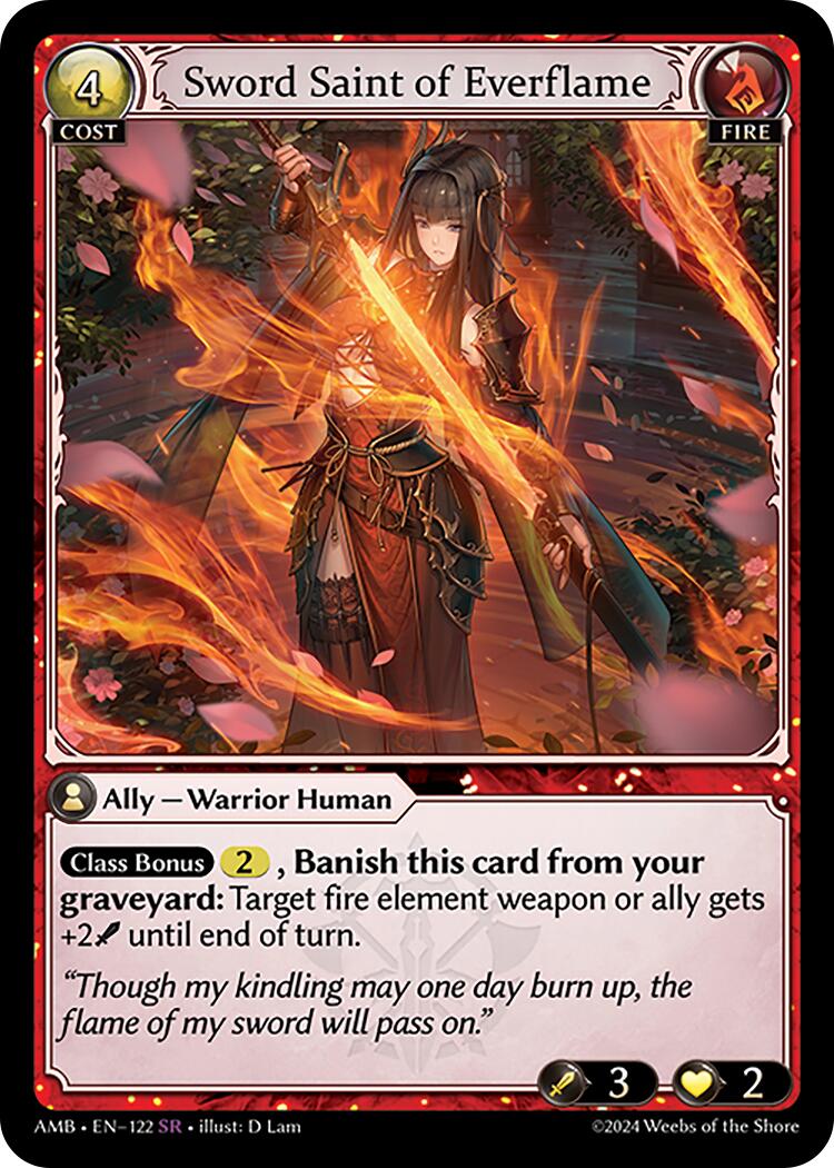 Sword Saint of Everflame (122) [Mortal Ambition] | Card Merchant Takapuna