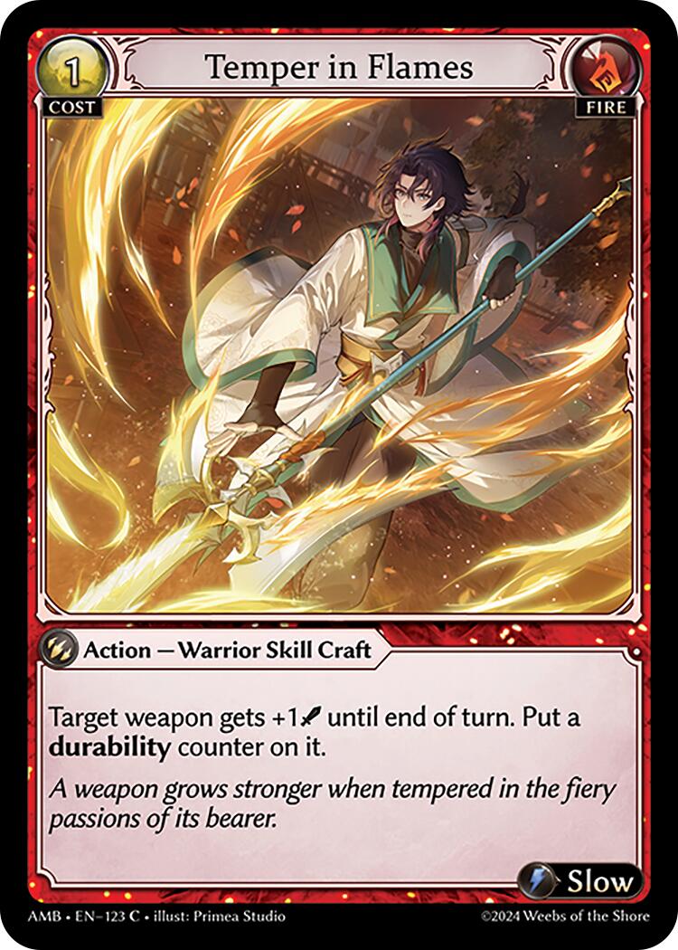 Temper in Flames (123) [Mortal Ambition] | Card Merchant Takapuna