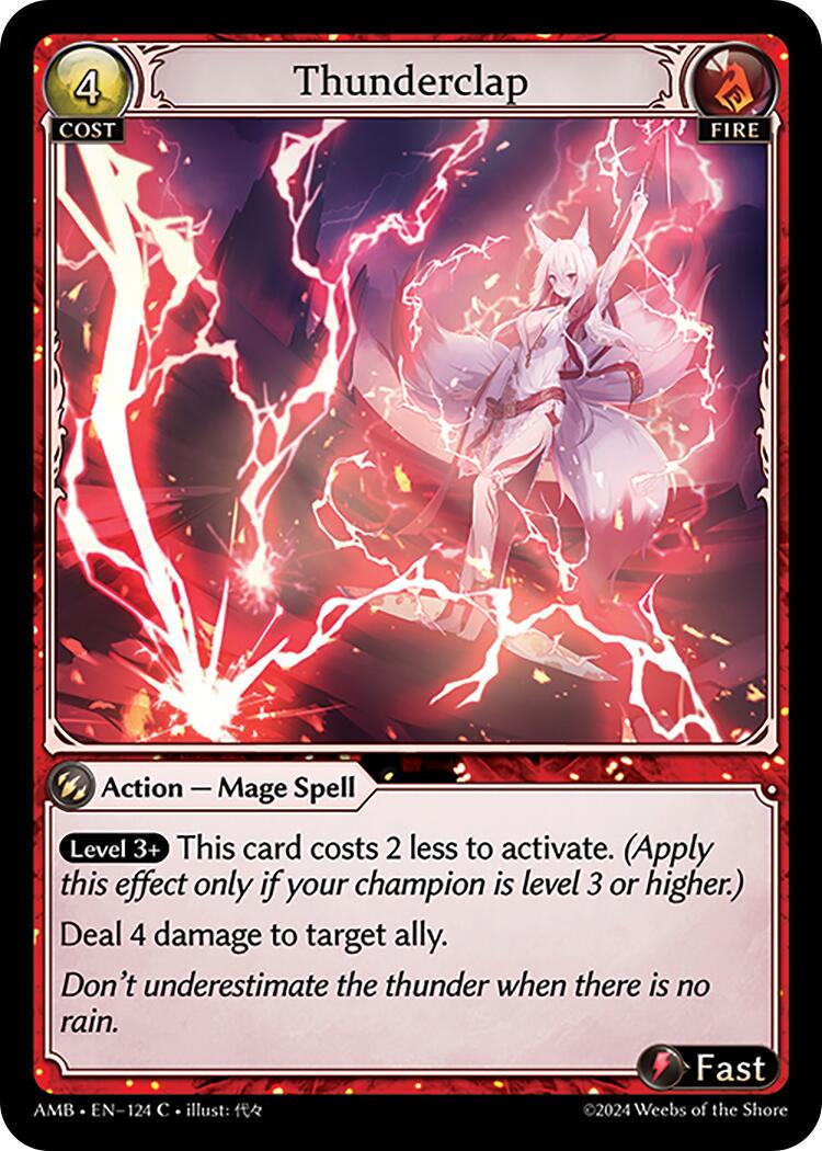 Thunderclap (124) [Mortal Ambition] | Card Merchant Takapuna