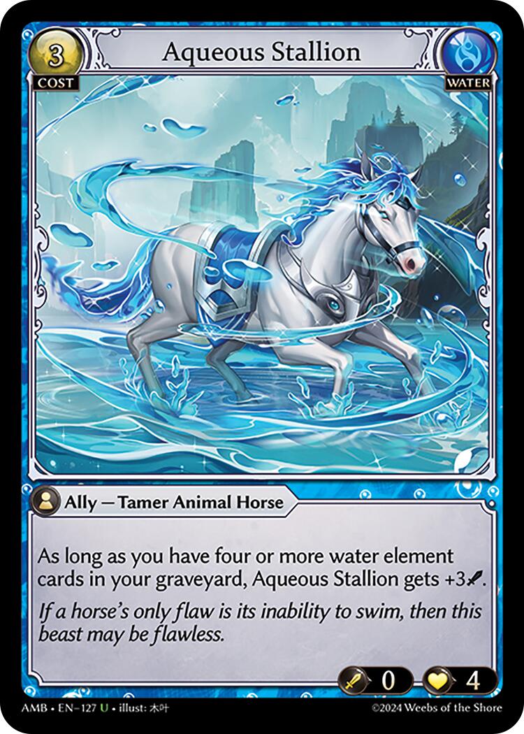Aqueous Stallion (127) [Mortal Ambition] | Card Merchant Takapuna