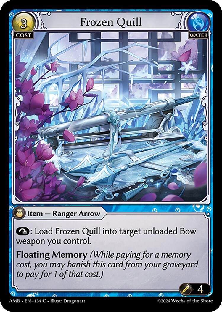 Frozen Quill (134) [Mortal Ambition] | Card Merchant Takapuna