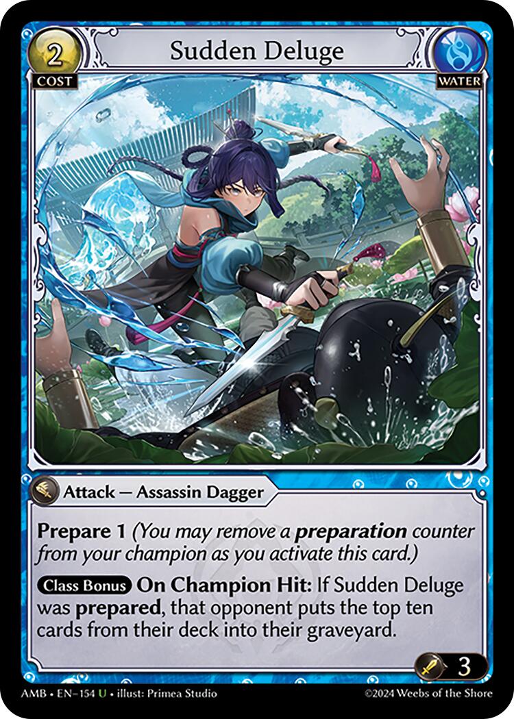 Sudden Deluge (154) [Mortal Ambition] | Card Merchant Takapuna