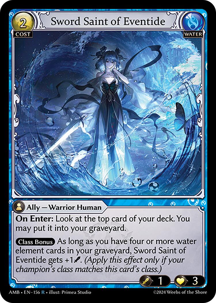Sword Saint of Eventide (156) [Mortal Ambition] | Card Merchant Takapuna