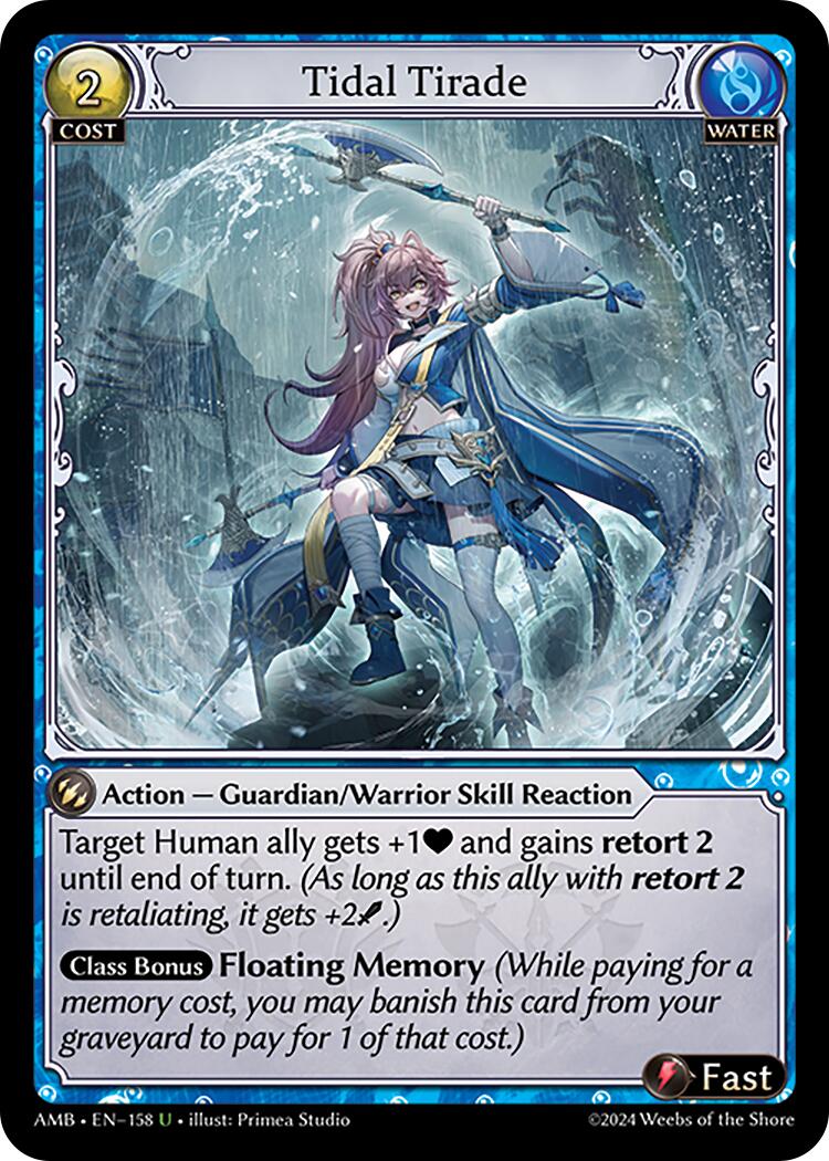 Tidal Tirade (158) [Mortal Ambition] | Card Merchant Takapuna