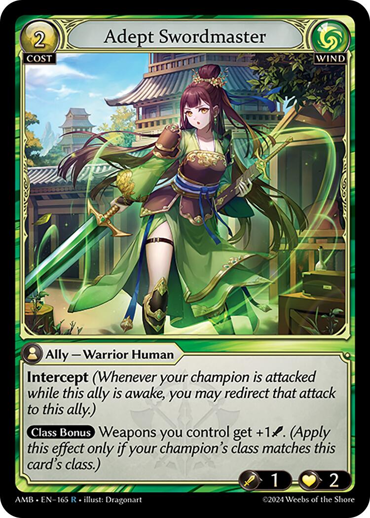 Adept Swordmaster (165) [Mortal Ambition] | Card Merchant Takapuna