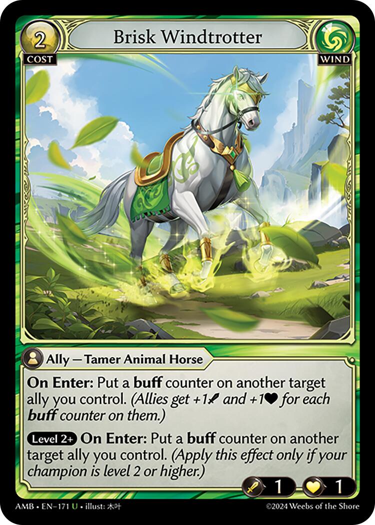 Brisk Windtrotter (171) [Mortal Ambition] | Card Merchant Takapuna