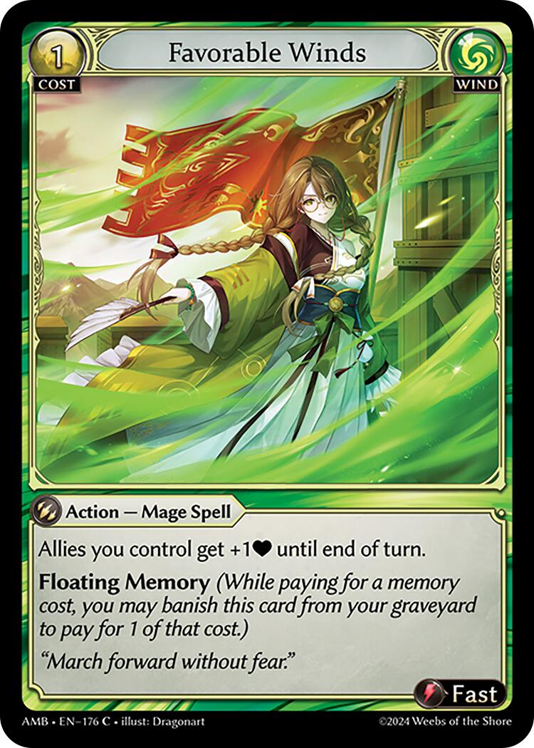 Favorable Winds (176) [Mortal Ambition] | Card Merchant Takapuna