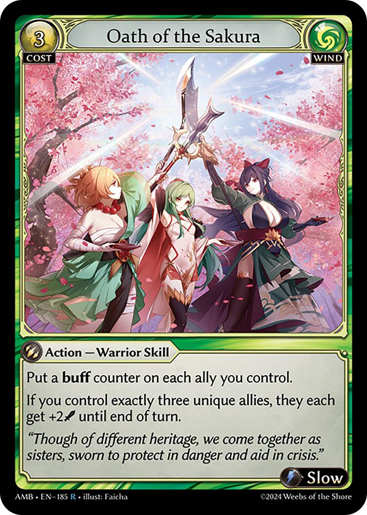 Oath of the Sakura (185) [Mortal Ambition] | Card Merchant Takapuna