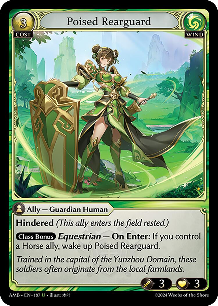 Poised Rearguard (187) [Mortal Ambition] | Card Merchant Takapuna