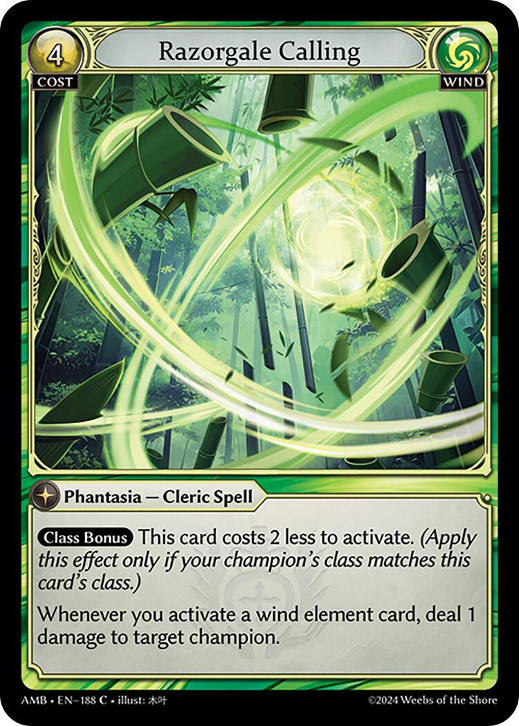 Razorgale Calling (188) [Mortal Ambition] | Card Merchant Takapuna