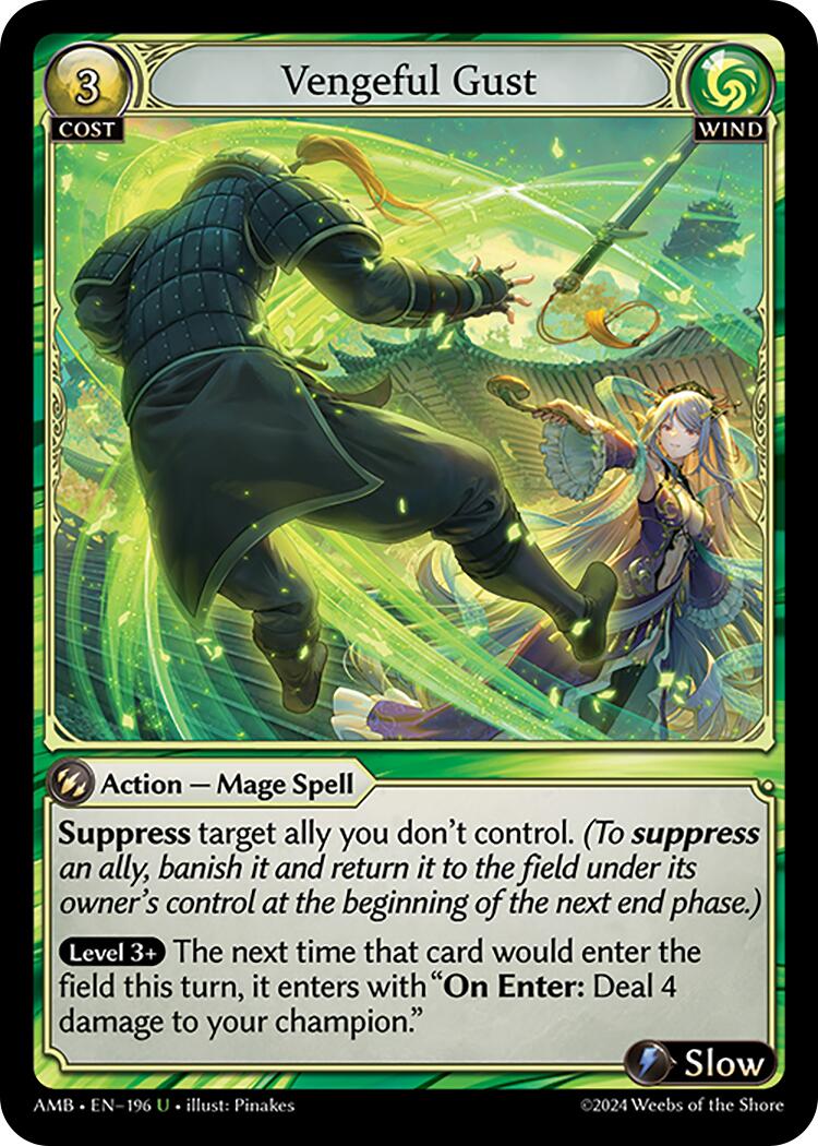 Vengeful Gust (196) [Mortal Ambition] | Card Merchant Takapuna