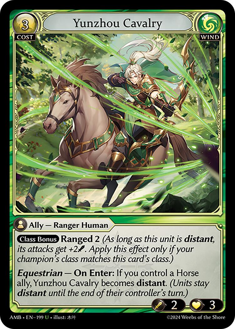 Yunzhou Cavalry (199) [Mortal Ambition] | Card Merchant Takapuna