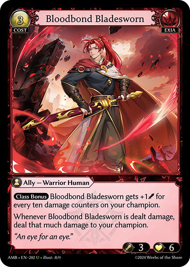 Bloodbond Bladesworn (202) [Mortal Ambition] | Card Merchant Takapuna